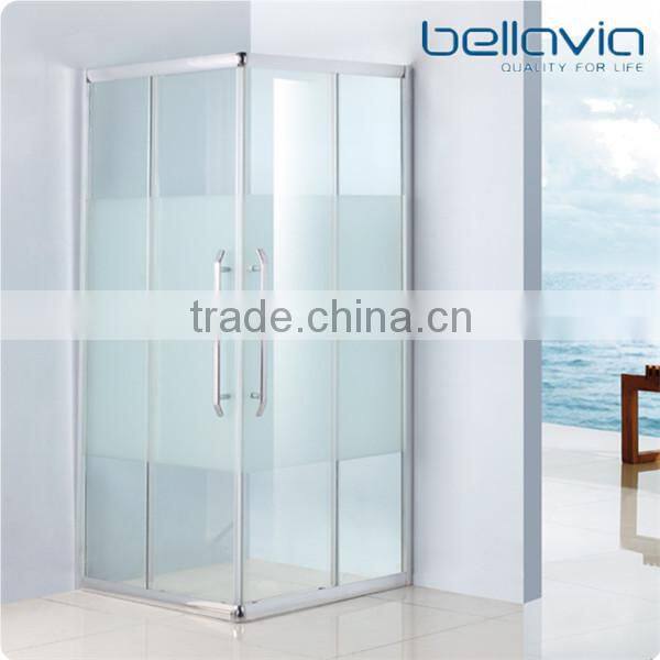 Big wheels, sliding opening aluminium profiles for shower enclosures corner shower doors shower room