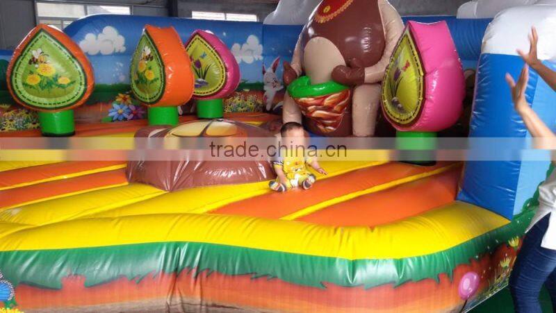 cheap commercial grade inflatable playground /bounce house for kids