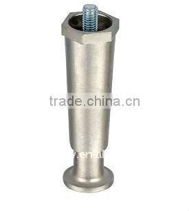 4" Satin Nickel Die Cast Metal Adjustable Appliance Leg - Flange Foot