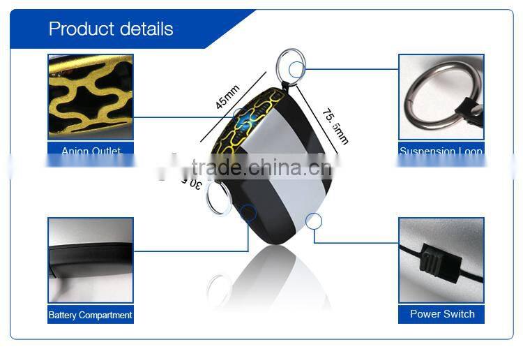 mini ionic necklace personal air purifier