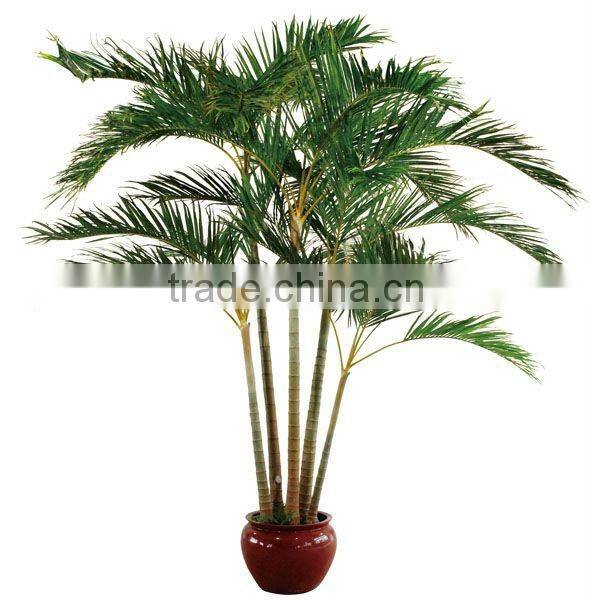Artificial areca palm tree in group for room