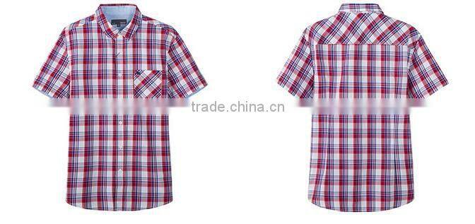 High quality men shirts pattern cotton plaids poplin men designer check latest new model shirts