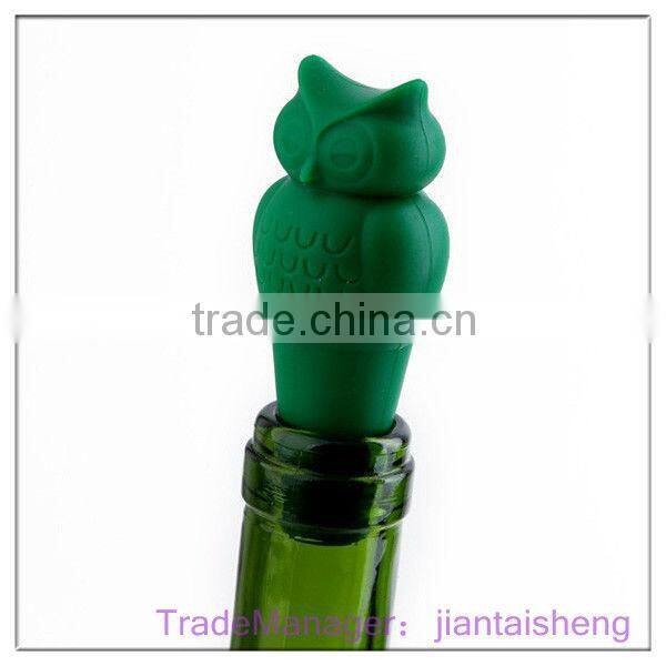 LFGB food grade shape silicone wine bottle stopper, colorful bottle stopper