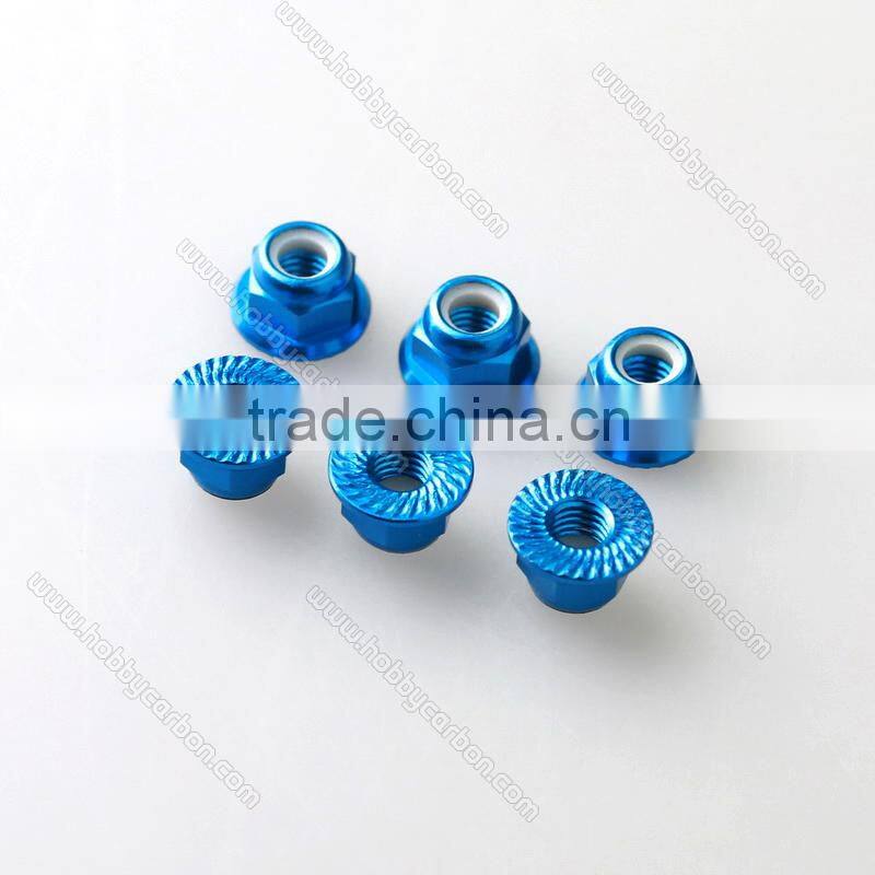 Hot sale aluminum flange lock nuts M5,stronge fastners M5 nuts for props