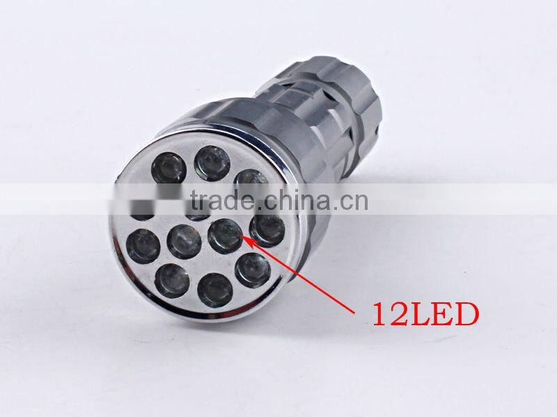 12 mini cheap protable led aluminum torch