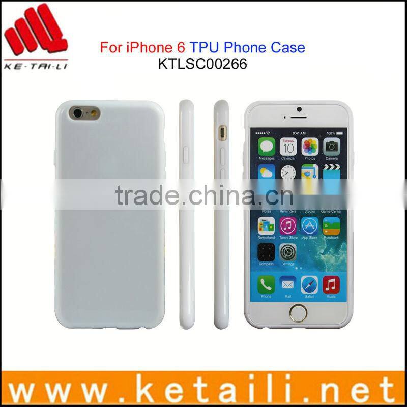 Hot sale!White TPU case for iphone 6/6s