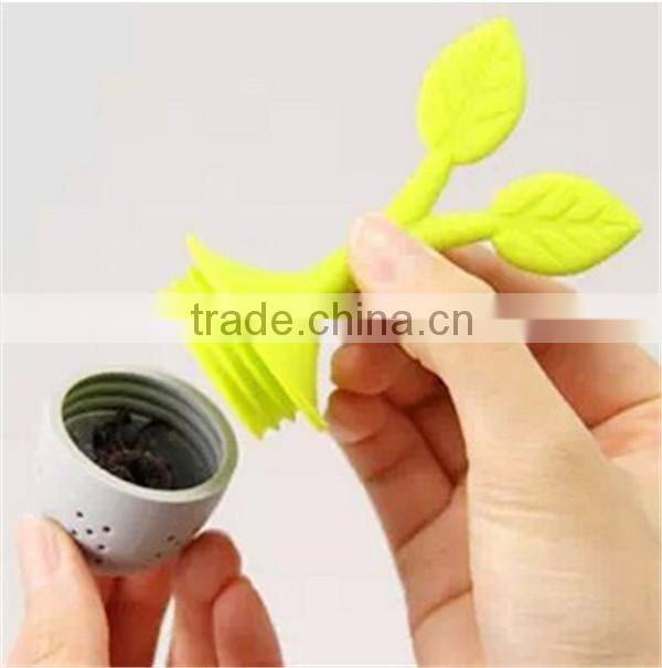 100% Food Grade Loose Leaf Tea Infuser Silicone Tea Tools Free Shapping Wholesale