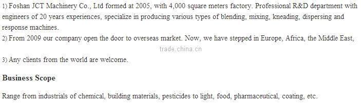 JCT Chemical carbon steel kneading machine for sale