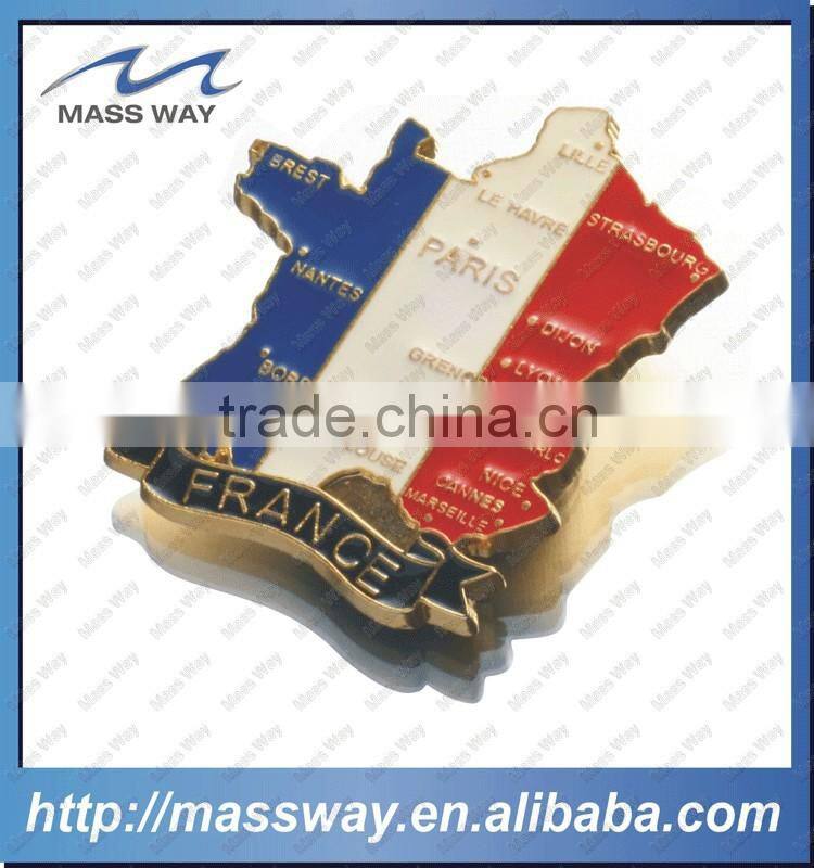 customized SWITZERLAND metal map fridge magnet