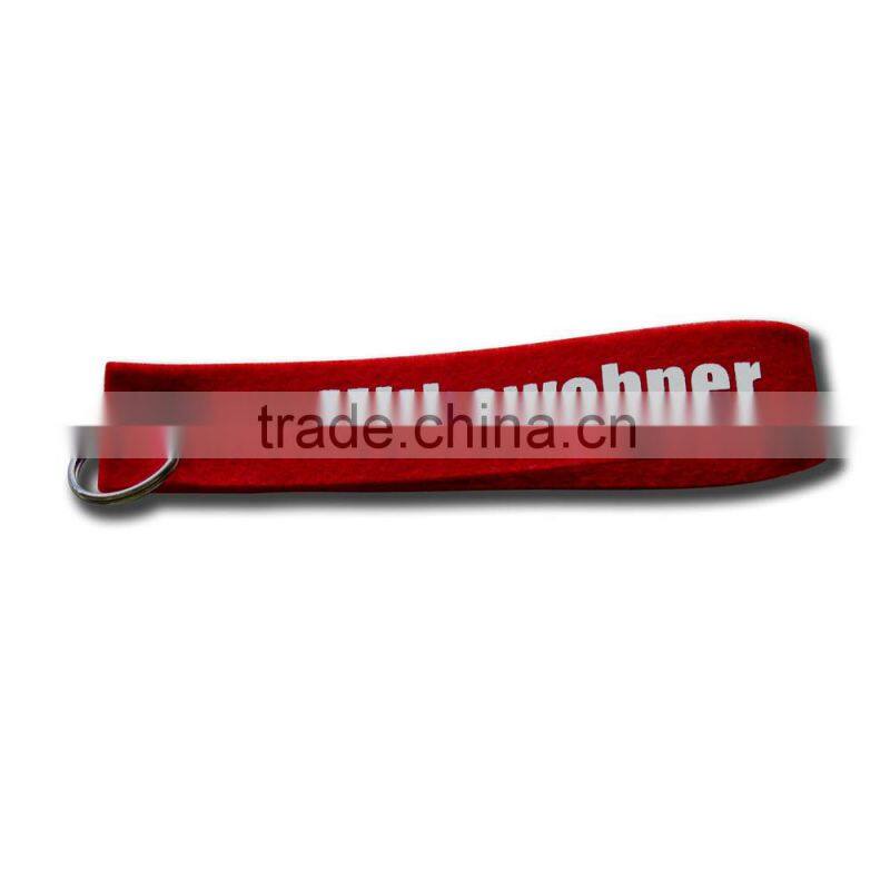 Promotional Advertising Give-away Felt Loop Keychains