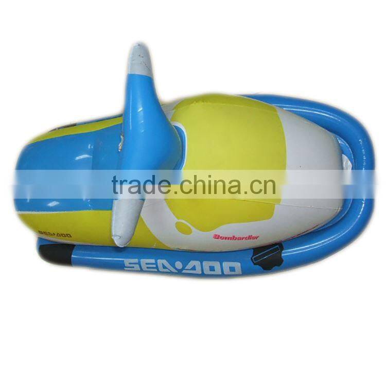 blue and pink sun shade inflatable baby swim seat float boat with canopy