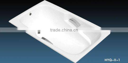 supply drop- in cast iron enamel bathtub