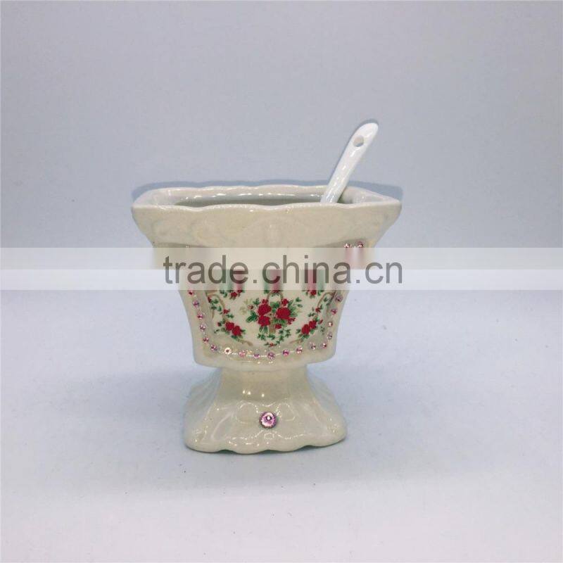 Can be customized 2016 hot promotional ceramic tea cup set