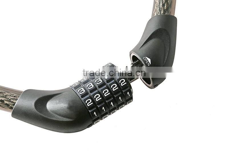 High Quality Coded Steel Cable Bicycle Lock cycling accessories VF-018