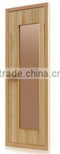 Solid wood traditional sauna glass door