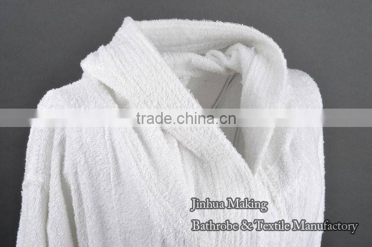 snow white hooded top class cheap wholesale cotton terry unisex designed bathrobe