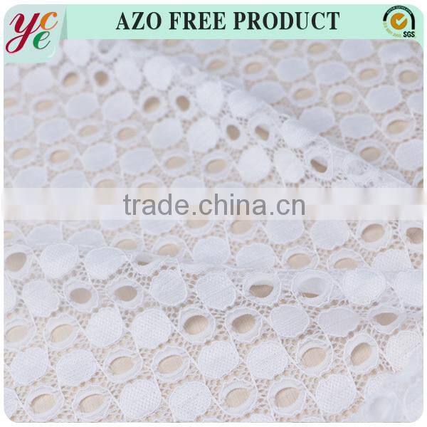 Keqiao supplier high quality battenburg lace fabric nylon spandex lace fabric for dressing