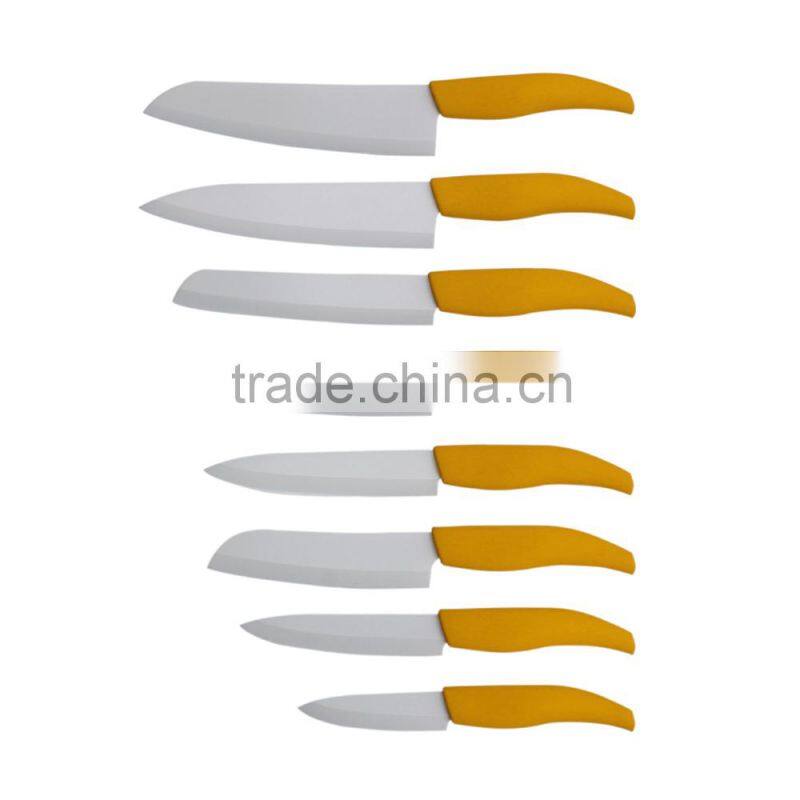 Colorful handle Zirconia Knife 3" Fruit knife, 4" Paring Knife, 5" Utility Knife, 6" Chef Knife, 7" Chef Knife Kitchen Knives