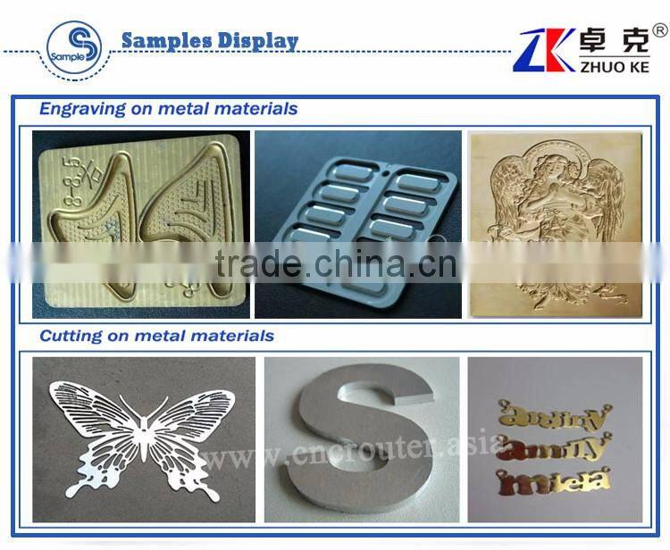 China Small Size Metal CNC Router Machine ZK-6090 For Aluminum Copper 600*900MM With Hybird Servo Motor&Wireless Handwheel