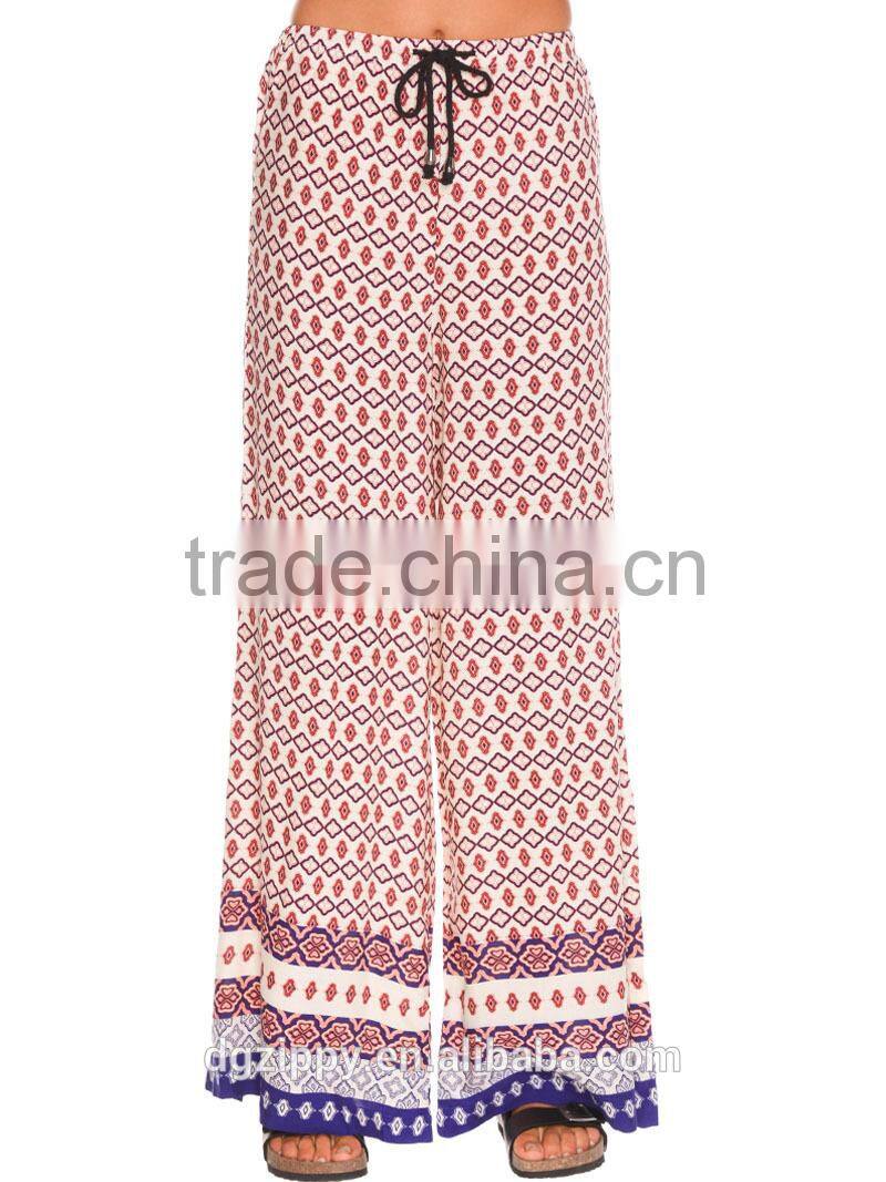High fashion women clothing loose fit beach wear plus size women palazzo pants