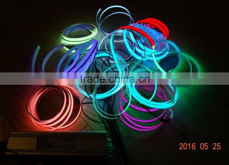 AC110V-240V Sound control Inverter lighting decoration Blue 1500mmX10mm EL tape