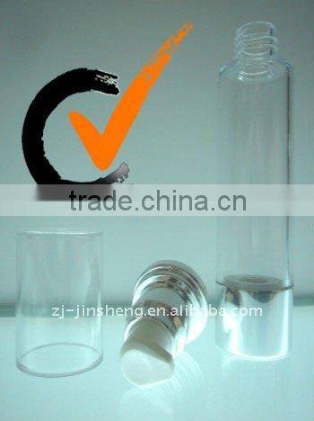 HB120 ml Jinsheng Plastic Airless Pumps Shiny Cap Bottles