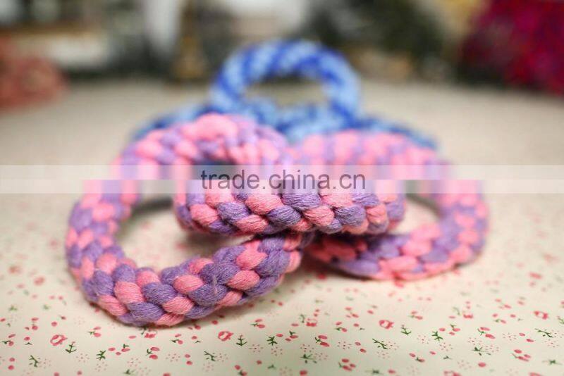 Three rings dog rope toy