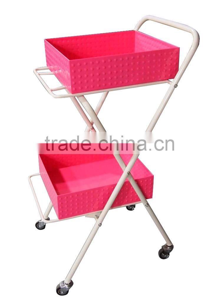 Hot Sell Retail Shop Floor Stand and Shopping Cart Style Display Rack