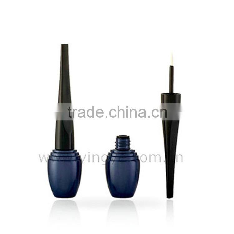 Luxury dark blue plastic eyeliner container