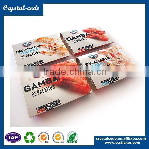 Labels for food containers self adhesive food label