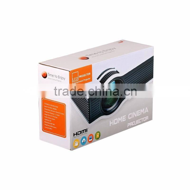 1080P 800lumen UC40 LED Mini Projector for Home Theater Movie Projector LCD lamp 34-130 Inch projection HD Projectors