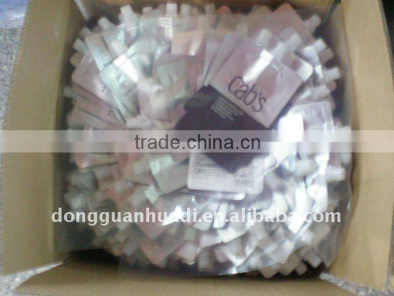 600ml hair spa cream doypack with spout in center