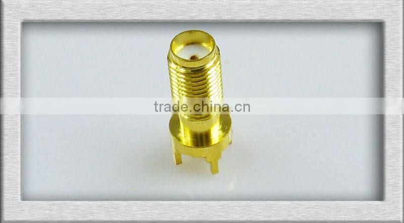 RF coaxial connector crimp SMA vertical pcb connector