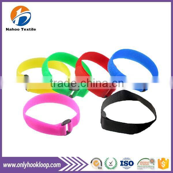 Soft nylon hook and loop cable ties, adjustable adhesive hook and loop ties, self adhesive hook and loop cable ties