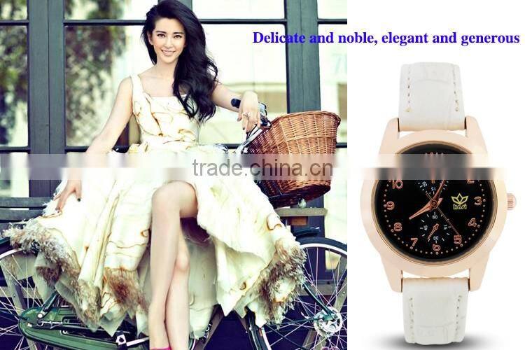 New arrival analog disply genuine leather quartz brand watch Y002