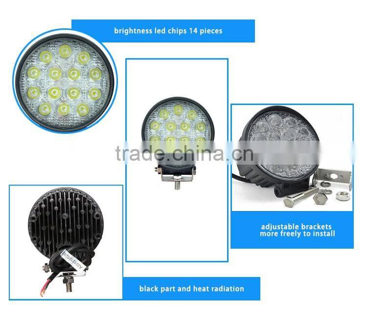 hot sale more brightness 6000K 12v 42w led work light