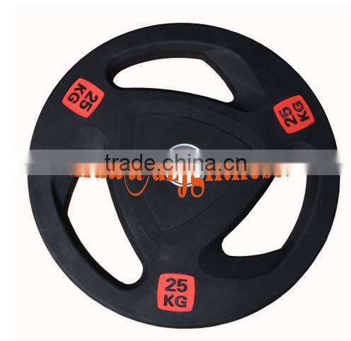 25kg black barbell weight plate/fitness equipment