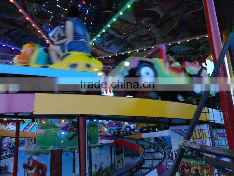 Kiddy Car Rides Mini Shuttle Track Car Indoor Outdoor Game