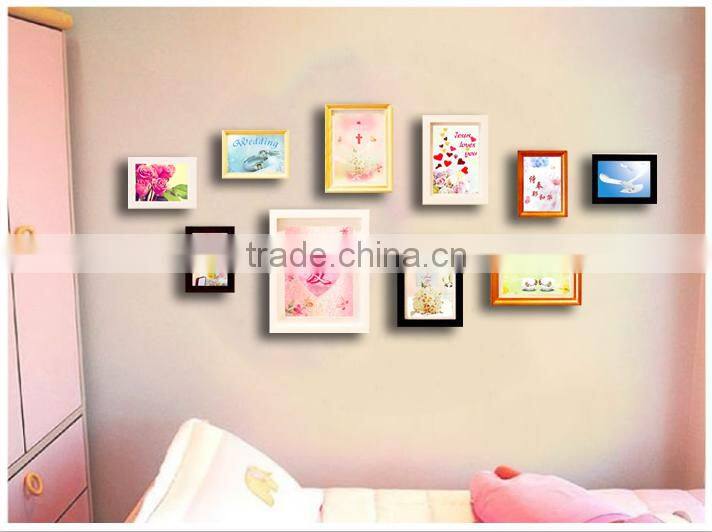 Eco-Friendly Material wall hanging group multi picture frame set