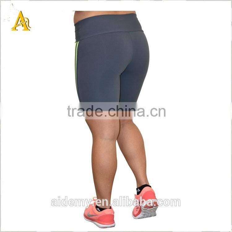 Wholesale cheap womens contrast gym short pants