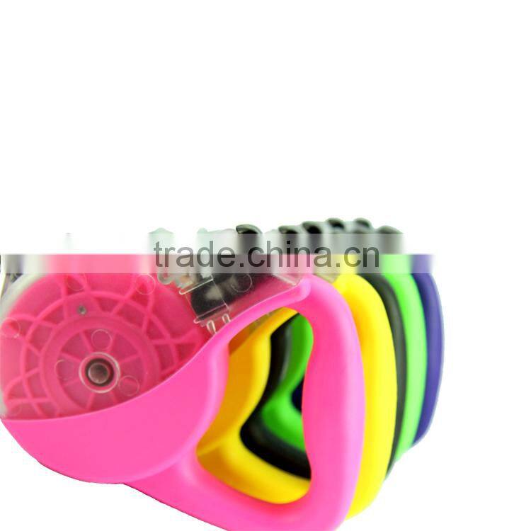 ABS and TPE Retractable Dog Leash With Mainspring, 5 Colors Available