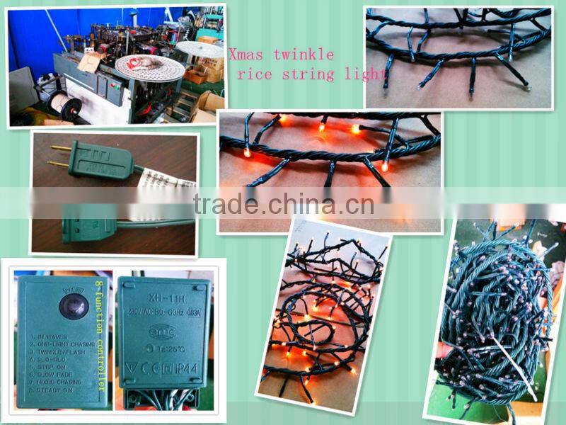 outdoor waterproof rice string light/ christmas rice string light decoration