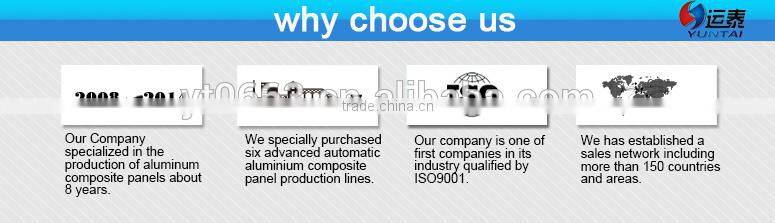 Colorful Curtain Wall Construction Materials Competitive Mirror Aluminum Composite Panel