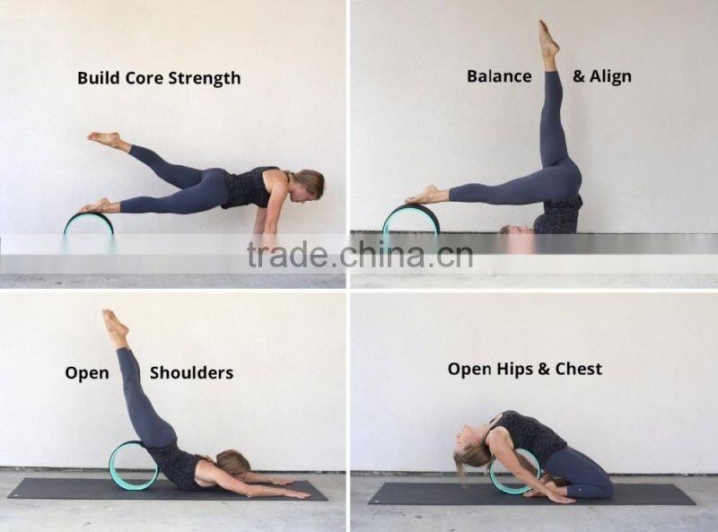Eco-friendly TPE+ABS Yoga Wheel
