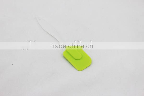 Silicone butter scraper and brush for kids