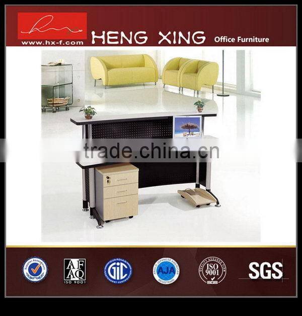 Top quality new design glossy reception table