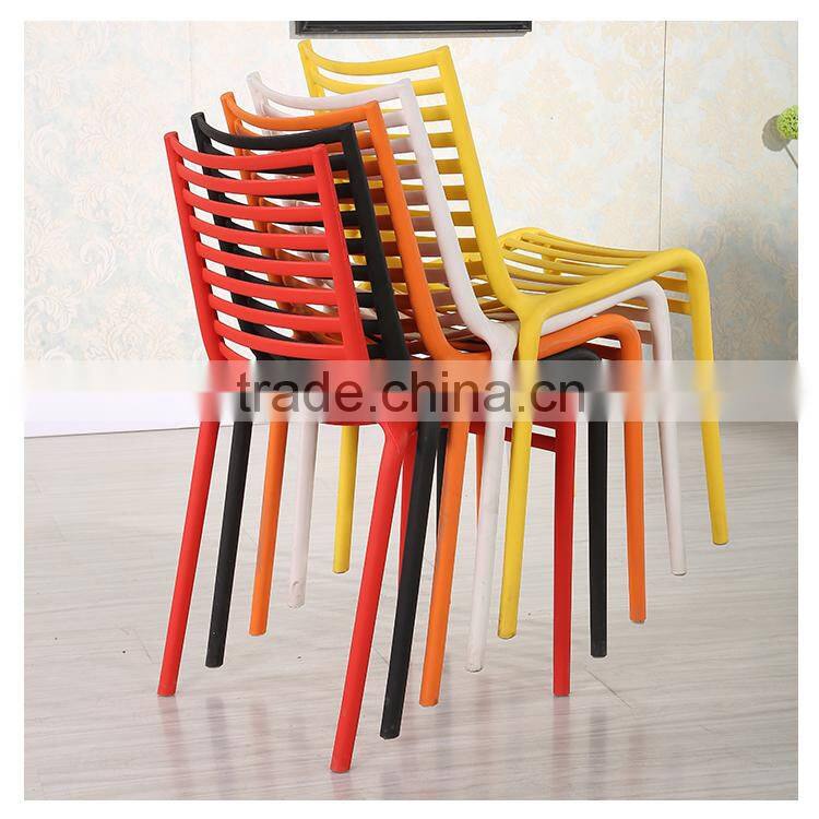 Used plastic armrest dining chairs