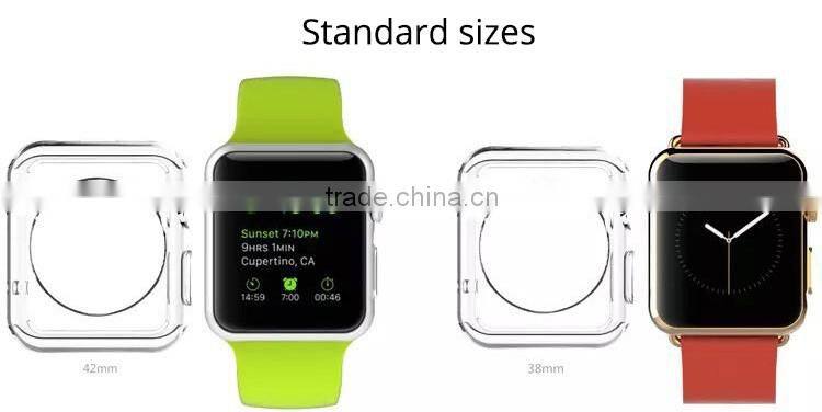 New Replacement eco-friendly phone durable clear tpu case for apple watch