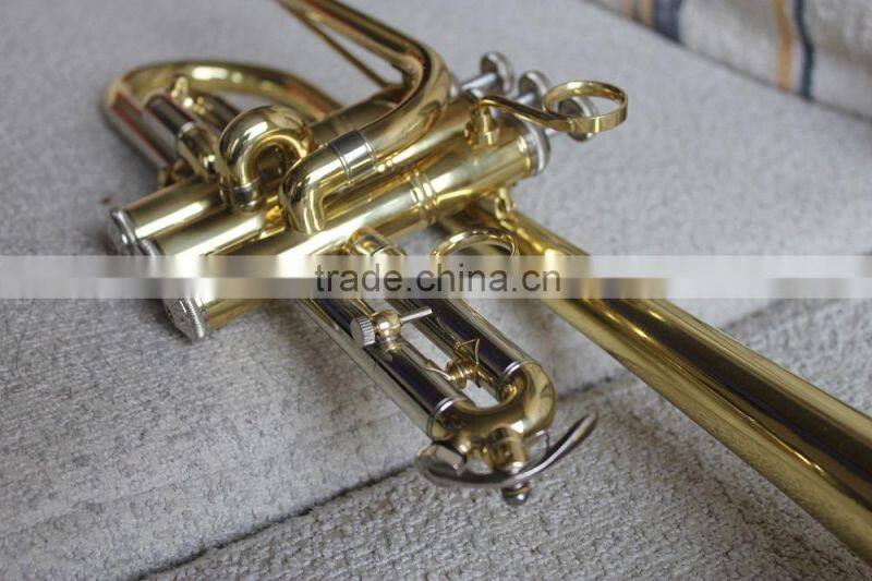 Eb trumpet professional level gold lacquer trumpet musical instruments from China factory