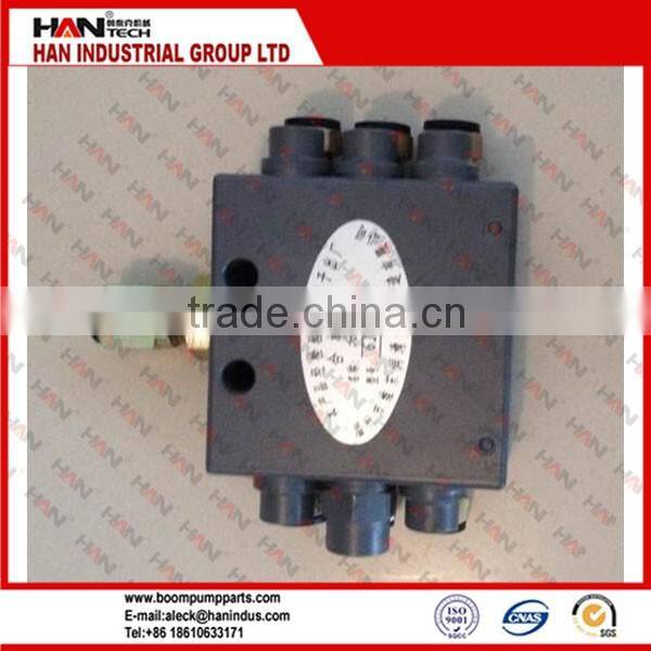 The 6 holes chip distributor Grease Pump concrete pump spare parts for sany putzmeister schwing cifa junjin ihi